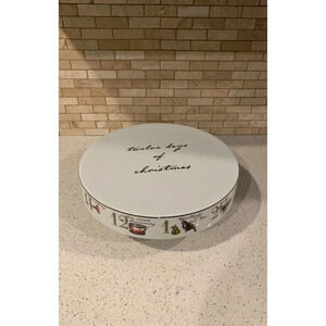 12 Days of Christmas Pedestal Porcelain Stand‎